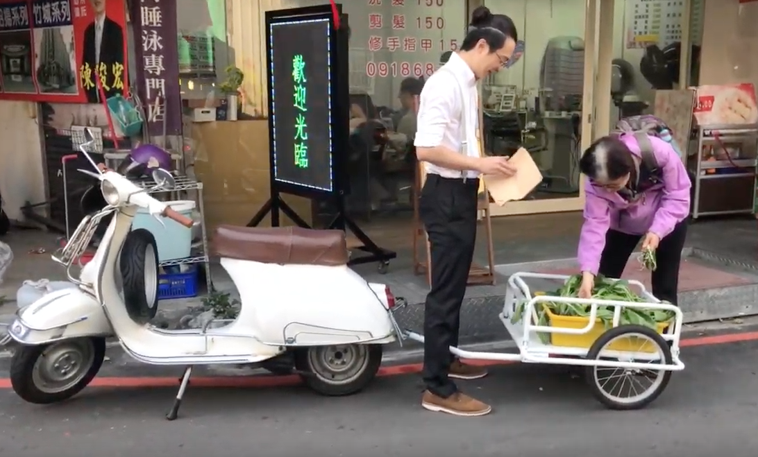 両天的移動菜園，研究生林祐聖作品。