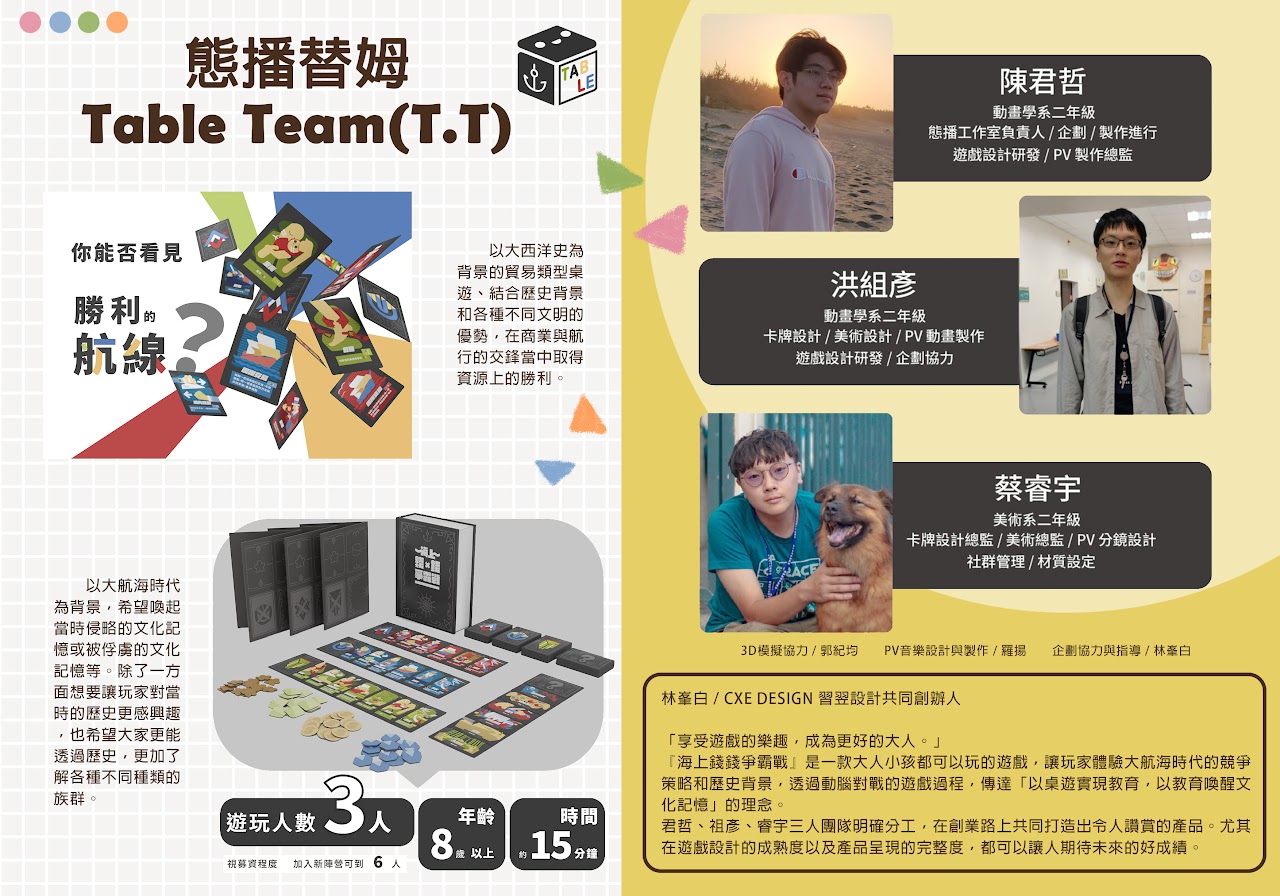 態播替姆Table Team (T.T.) 簡介
