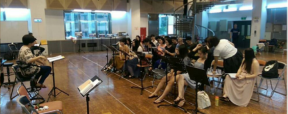 暑期工作坊排練情形1