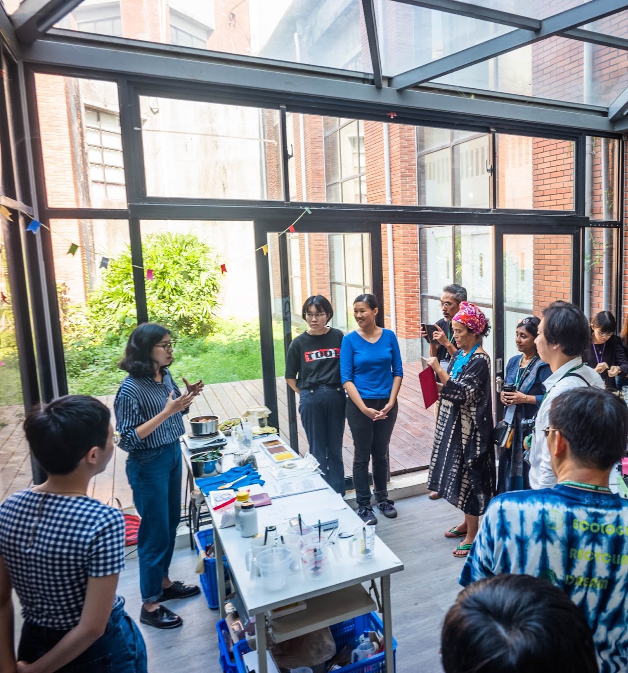 天然色素萃取工作坊(黃華真老師解說)